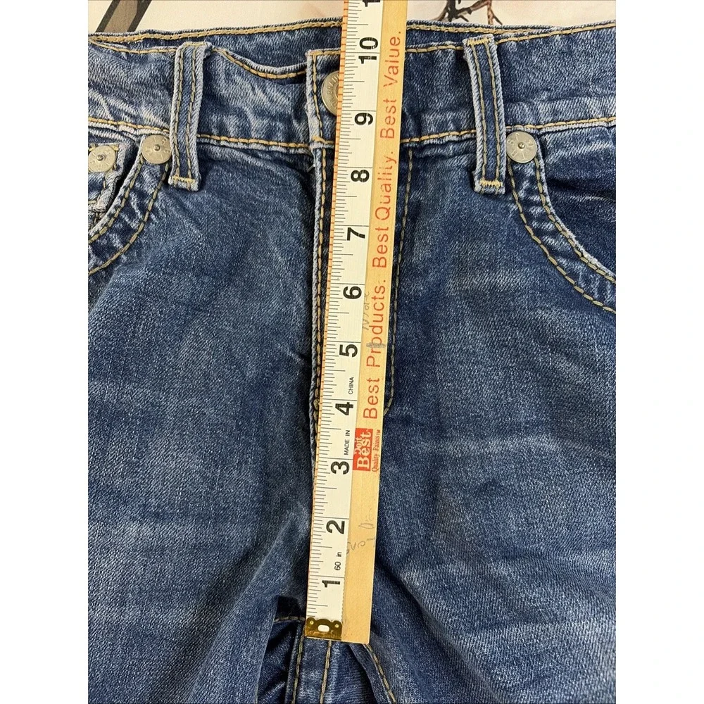 Vintage True Religion Skinny Jeans Womens 30 Dark Wash Flap Pocket Y2K